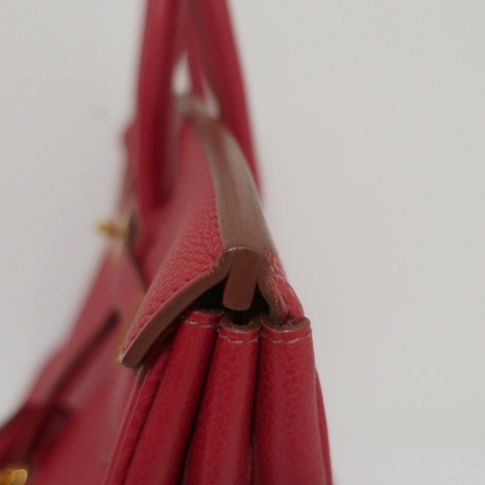 HERMES BIRKIN 35CM ROUGE GARANCE TOGO LEATHER GOLD HARDWARE 2008 - Picture 7 of 14